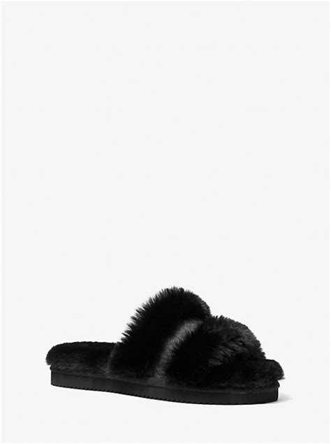 Scarlett Faux Fur Slide Sandal 